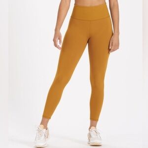Vuori Rib Studio Legging Dark Golden Yellow Size Extra Small